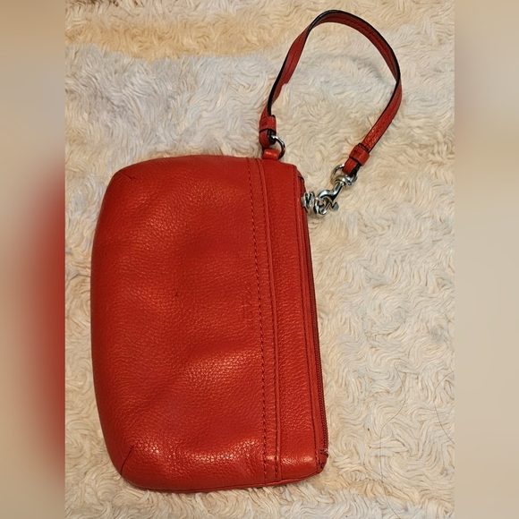 Coach Cherry Red Leather Shoulder Bag - Picture 8 of 12